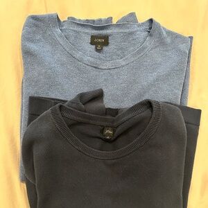 2 for 1 - Navy & Light Blue Crew Crew Necks - Medium